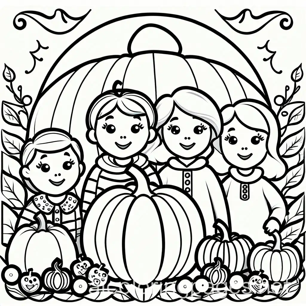 Children-in-Daycare-Enjoying-Fall-with-Pumpkins-and-Candy