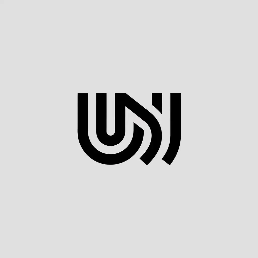 a vector logo design,with the text "UN", main symbol:un,Minimalistic,clear background