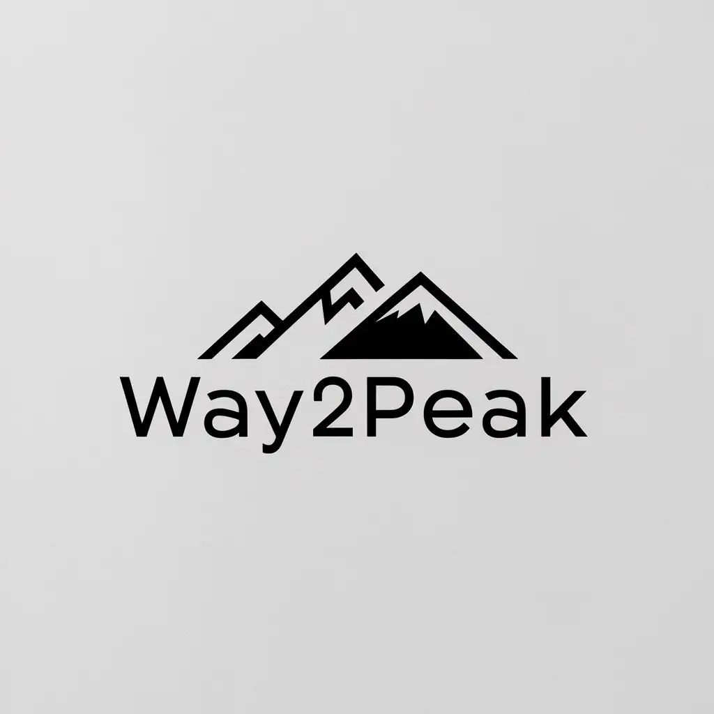 LOGO-Design-For-Way2Peak-Minimalistic-Mountain-with-Snow-on-Clear-Background