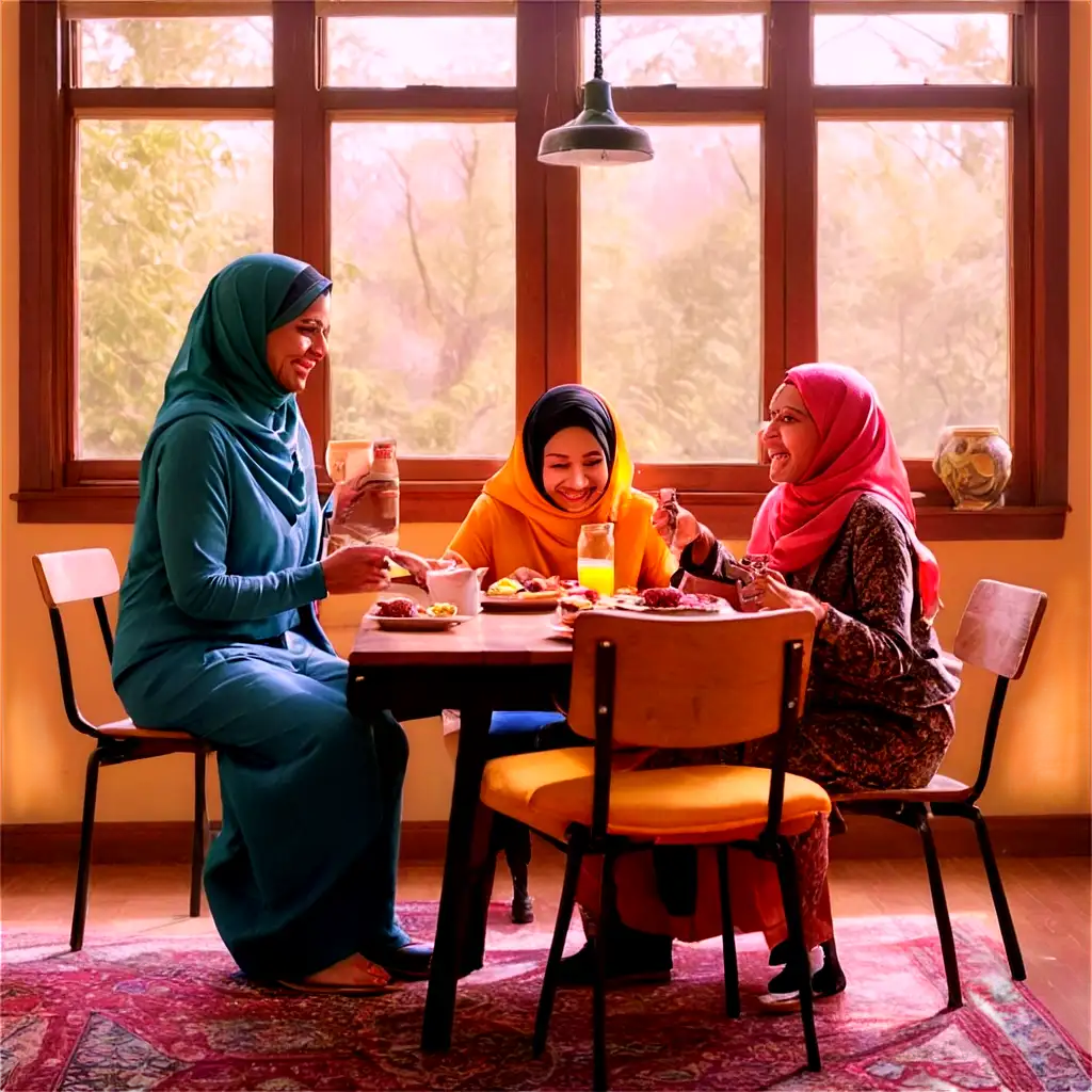 Vibrant-Muslim-Family-Breakfast-PNG-A-Heartwarming-Scene-of-Connection-and-Tradition