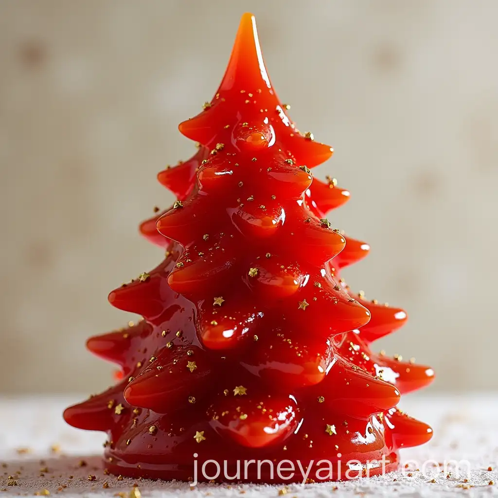 Christmas-Tree-Decorated-with-Red-Sauce-and-Festive-Accents