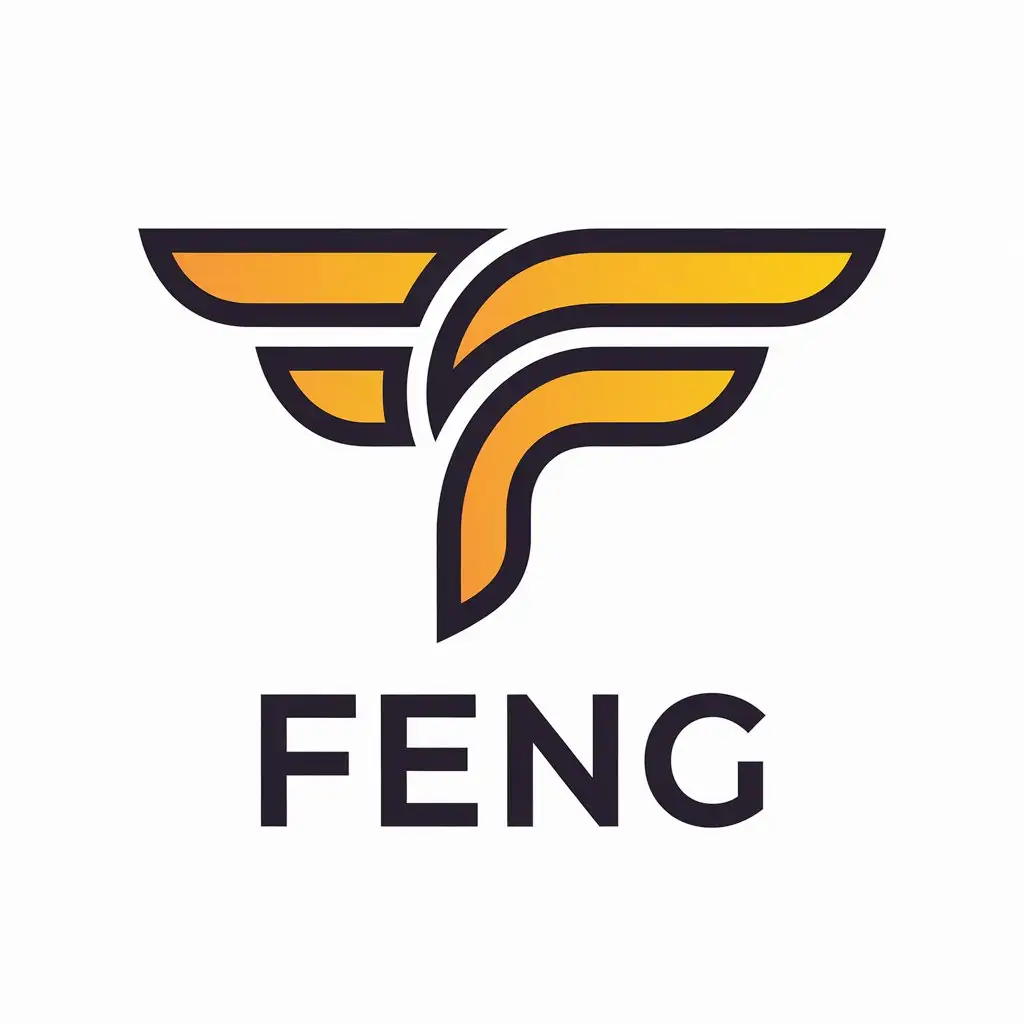 a vector logo design,with the text "FENG", main symbol:FENG,Moderate,clear background