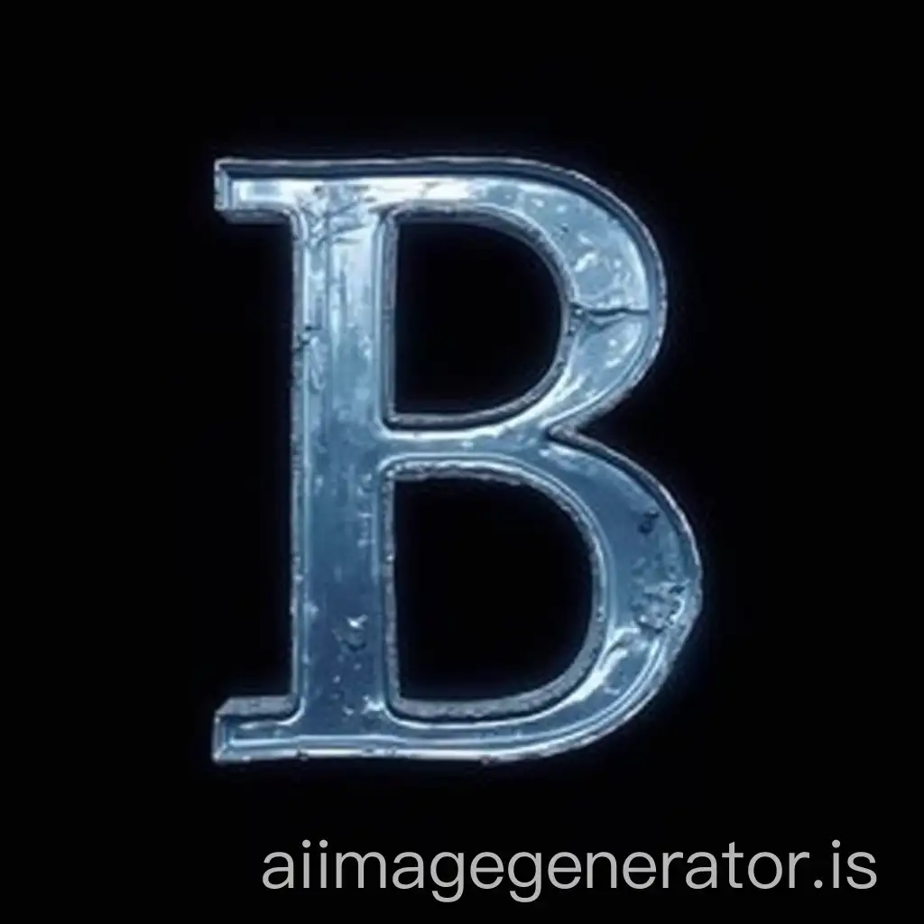 Bold-White-Letter-B-with-Blue-Accent-on-Black-Background