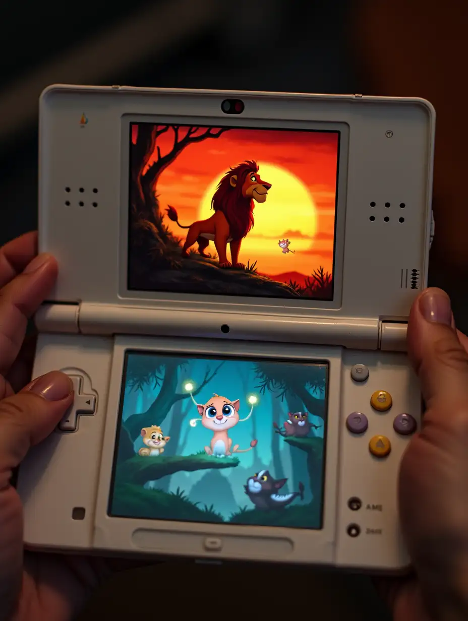 The Lion King on a DSi screen