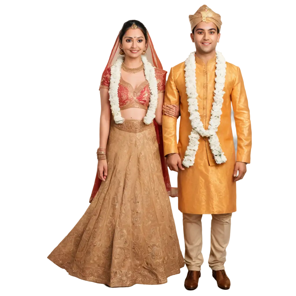 SEOOptimized-Hindu-Wedding-Couple-PNG-Image-Artistic-Representation-and-Cultural-Symbolism