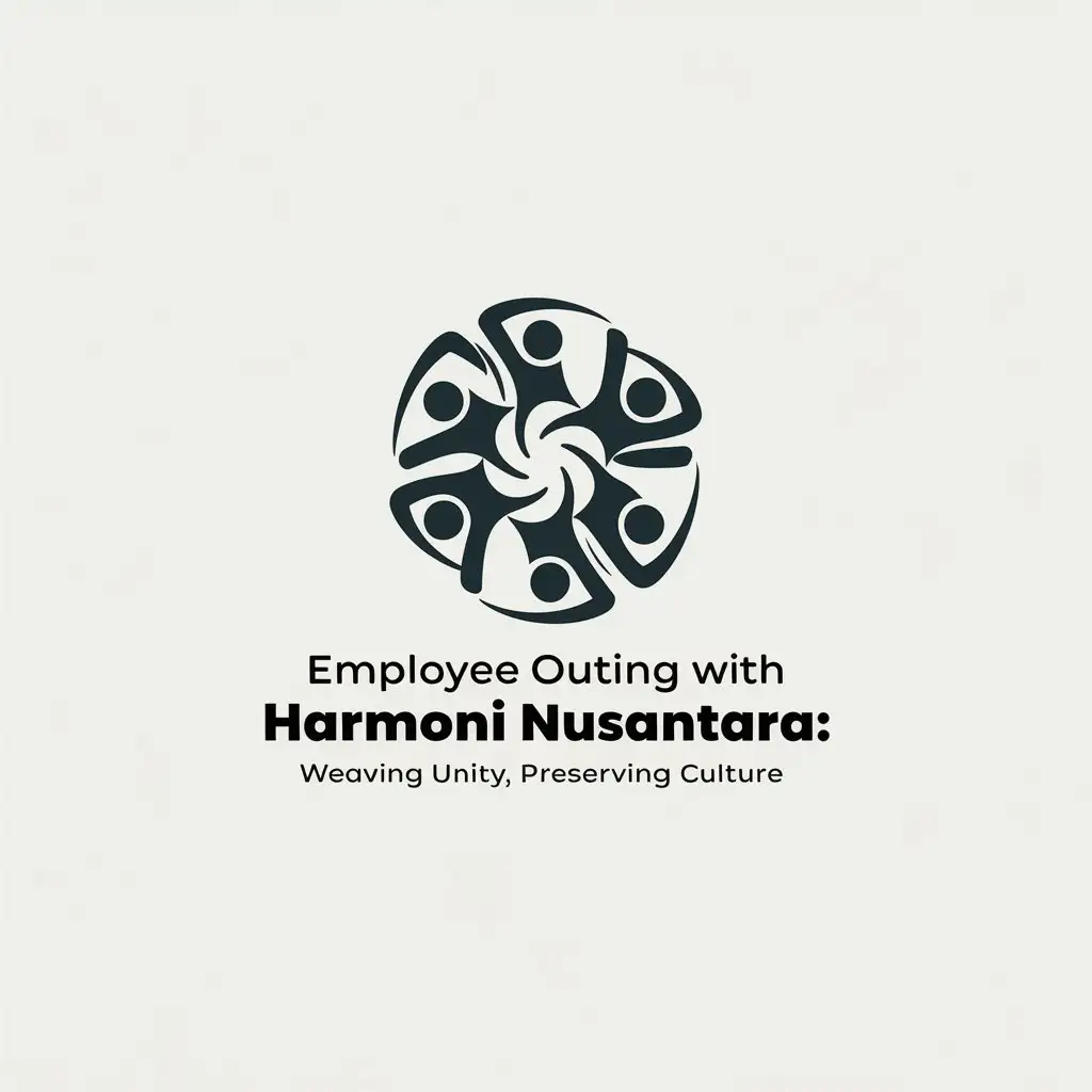 LOGO Design for Employee Outing Harmoni Nusantara Weaving Unity Preserving Culture