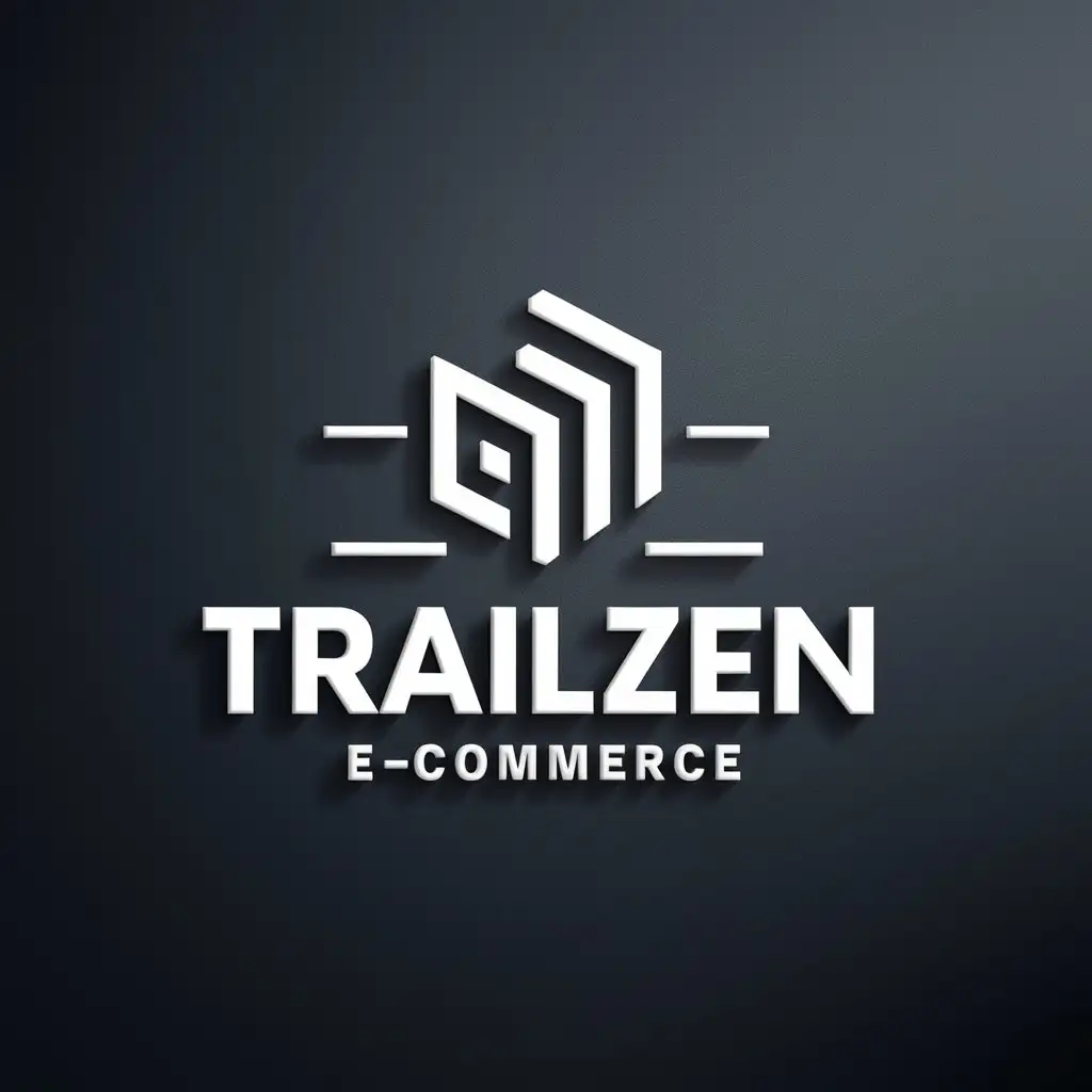 LOGO Design for Trailzen Realistic ECommerce Business Logo on Clear Background