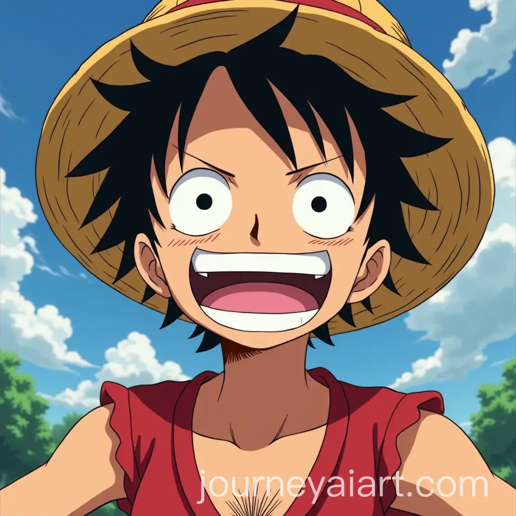 AI-Art-Prompt-ExpansionCel-Shaded-CloseUp-of-Luffy-in-a-Joyful-Moment-with-Cinematic-Lighting