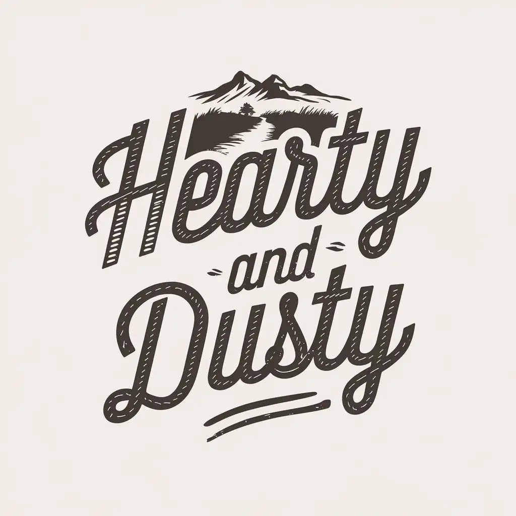 Logo-Design-for-Travel-Moto-Vlog-HeartyandDusty-with-Adventurous-Themes