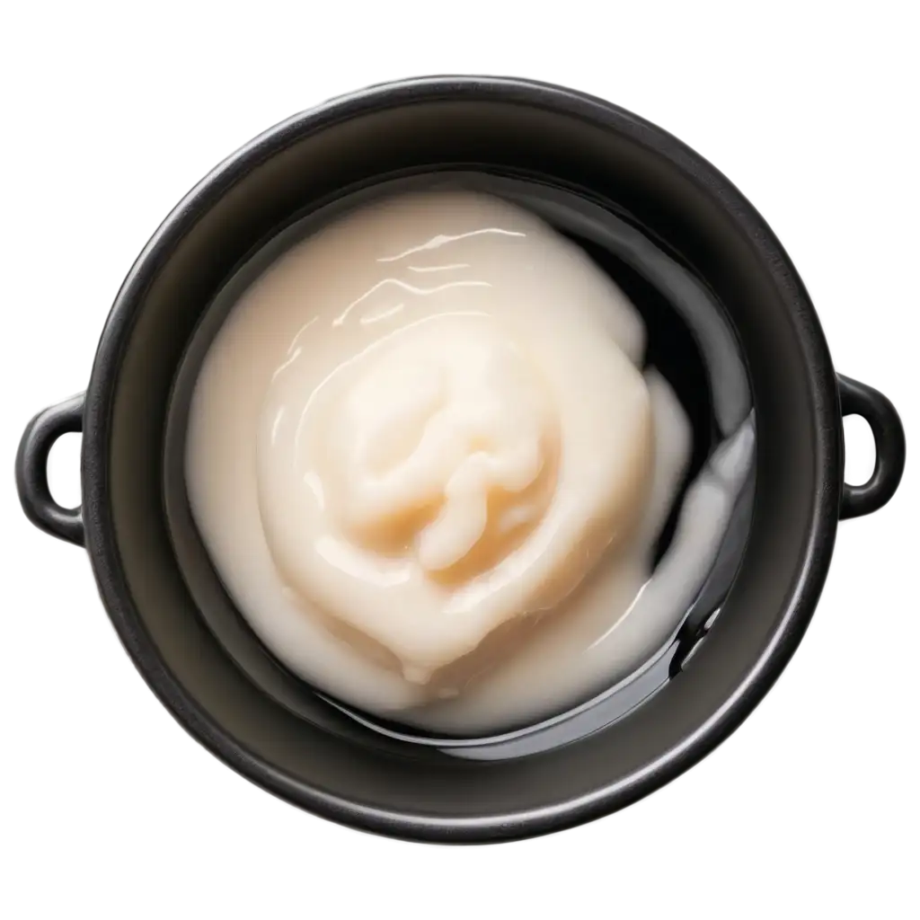 Creamy-Lard-in-a-Sleek-Black-Bowl-HighQuality-PNG-Image-for-Culinary-and-Design-Use