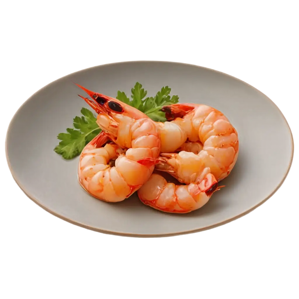 HighQuality-PNG-Image-of-a-White-Dish-with-Large-Shrimp-Enhance-Your-Visual-Content-with-Clarity-and-Detail