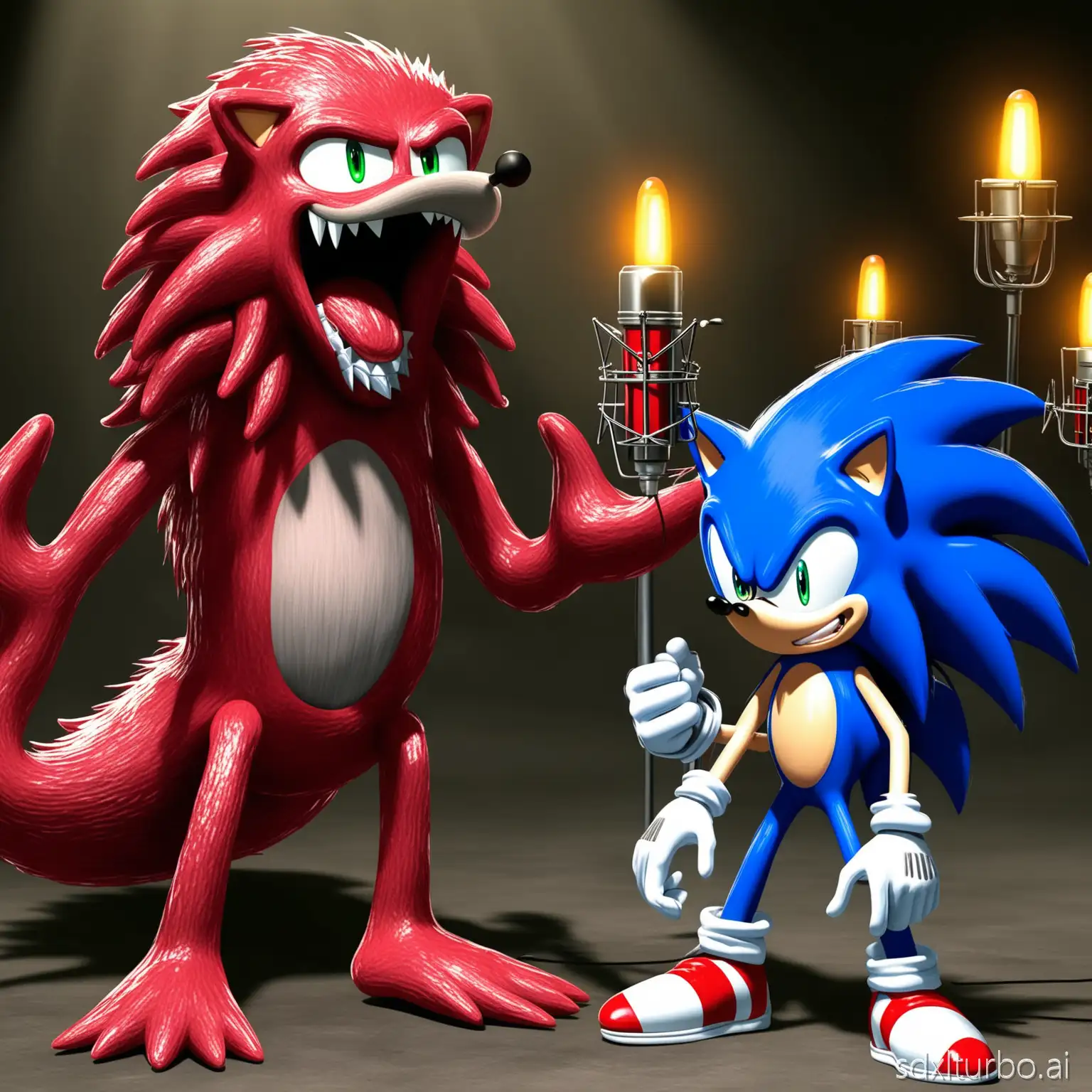 Sonic the Hedgehog and Ruby Gillman Teenage Kraken sing Time to Say Goodbye by Andrea Bocelli