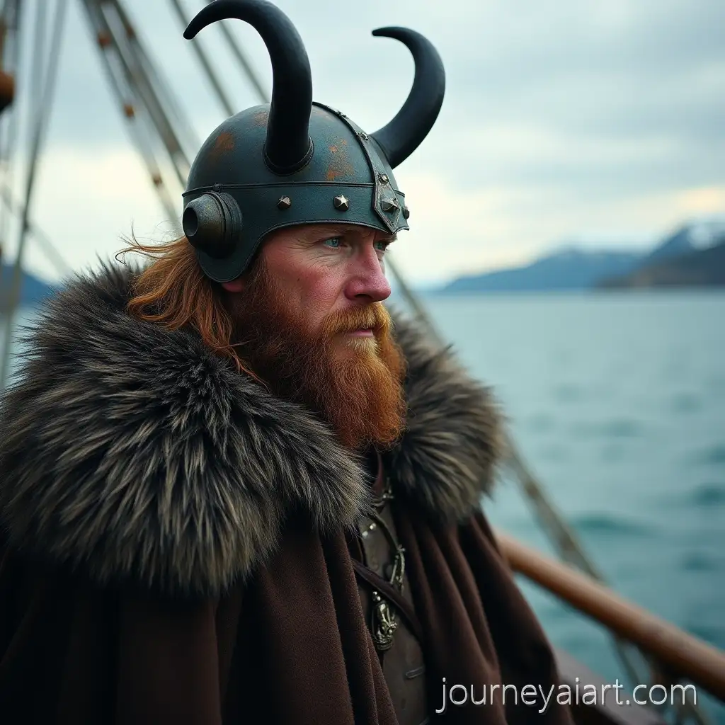 Hyperrealistic-Portrait-of-Leif-Erikson-on-Viking-Ship-with-North-American-Horizon