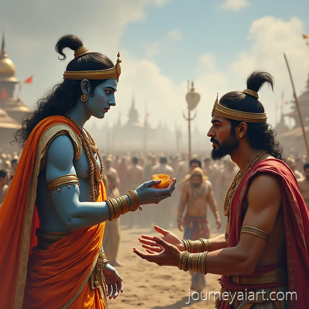 Lord-Krishna-and-Arjuna-in-the-Battle-of-Kurukshetra-Mahabharata-Krishna-Imparts-KnowledgeLord-Krishna-and-Arjun-to-Arjuna