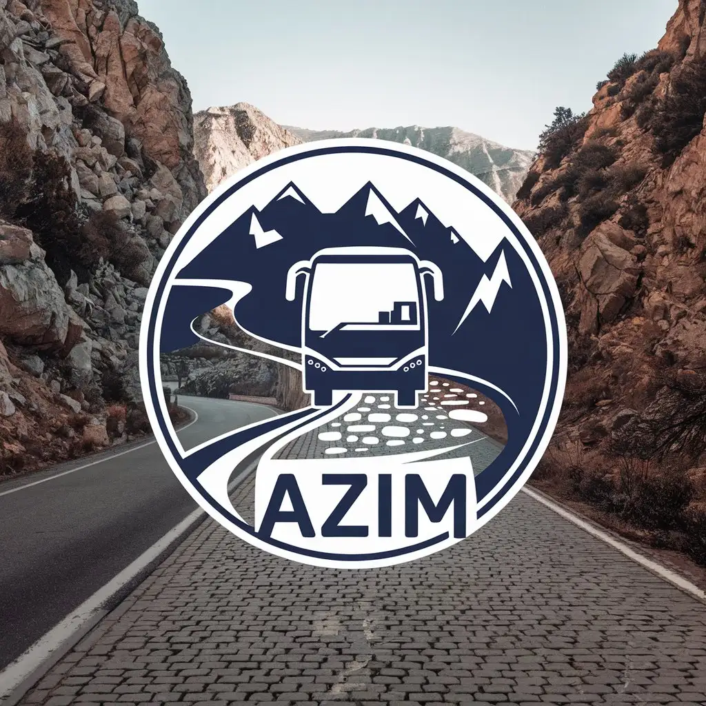 LOGO-Design-for-Azim-Travel-Vector-Bus-Symbol-with-AllYear-Round-Service-Theme