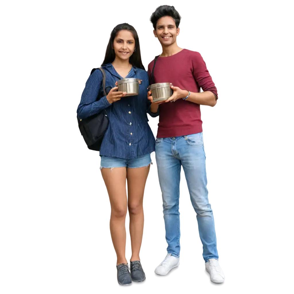 PNG-Image-of-a-Girl-and-BoyPNG-Image-Usage-Analysis-Holding-Tiffin-Together-HighQuality-and-Versatile-for-Various-Applications