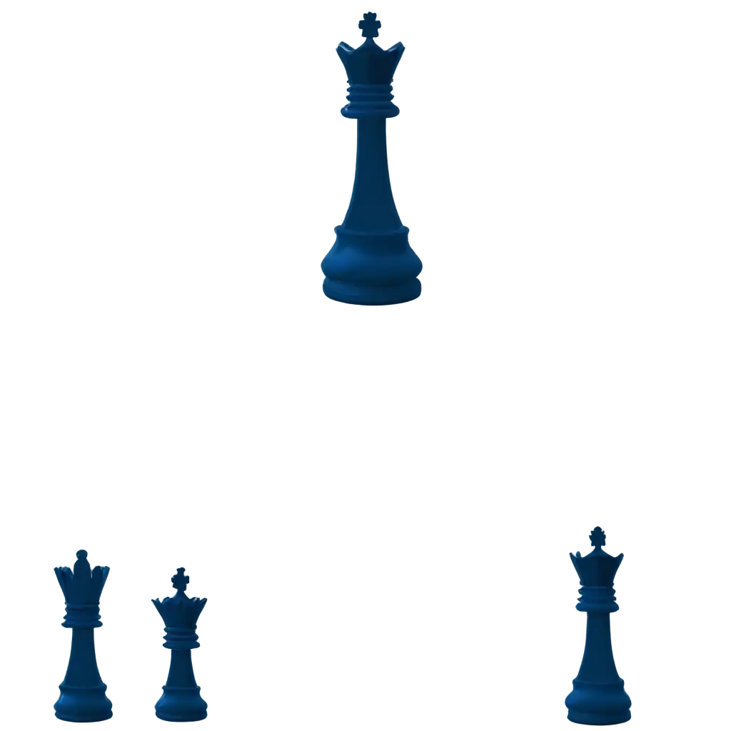 Chess-King-in-Dark-Blue-PNG-Image-Enhance-Your-Designs-with-Elegance-and-Depth