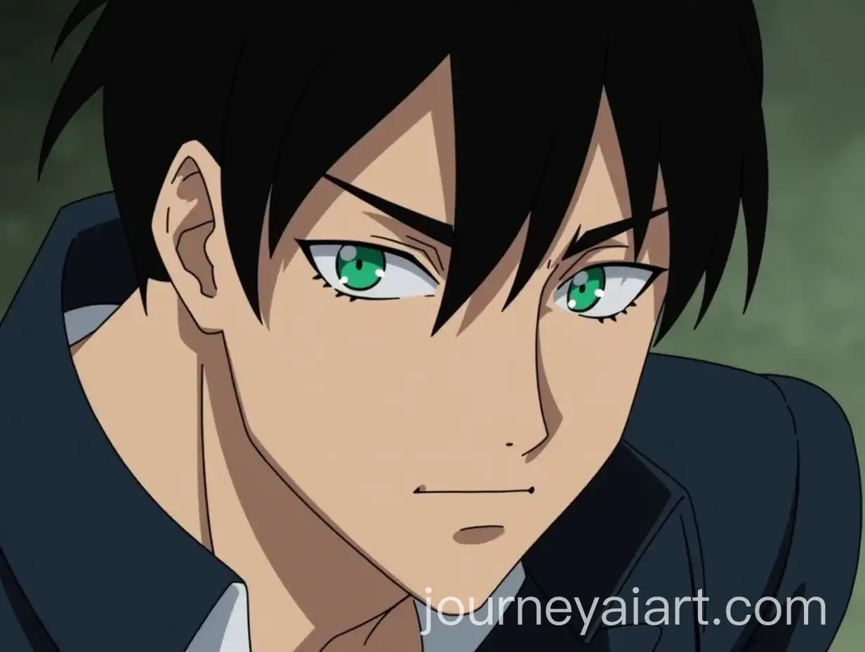Male-Character-with-Sharp-Features-and-Green-Accent-on-Left-Eye