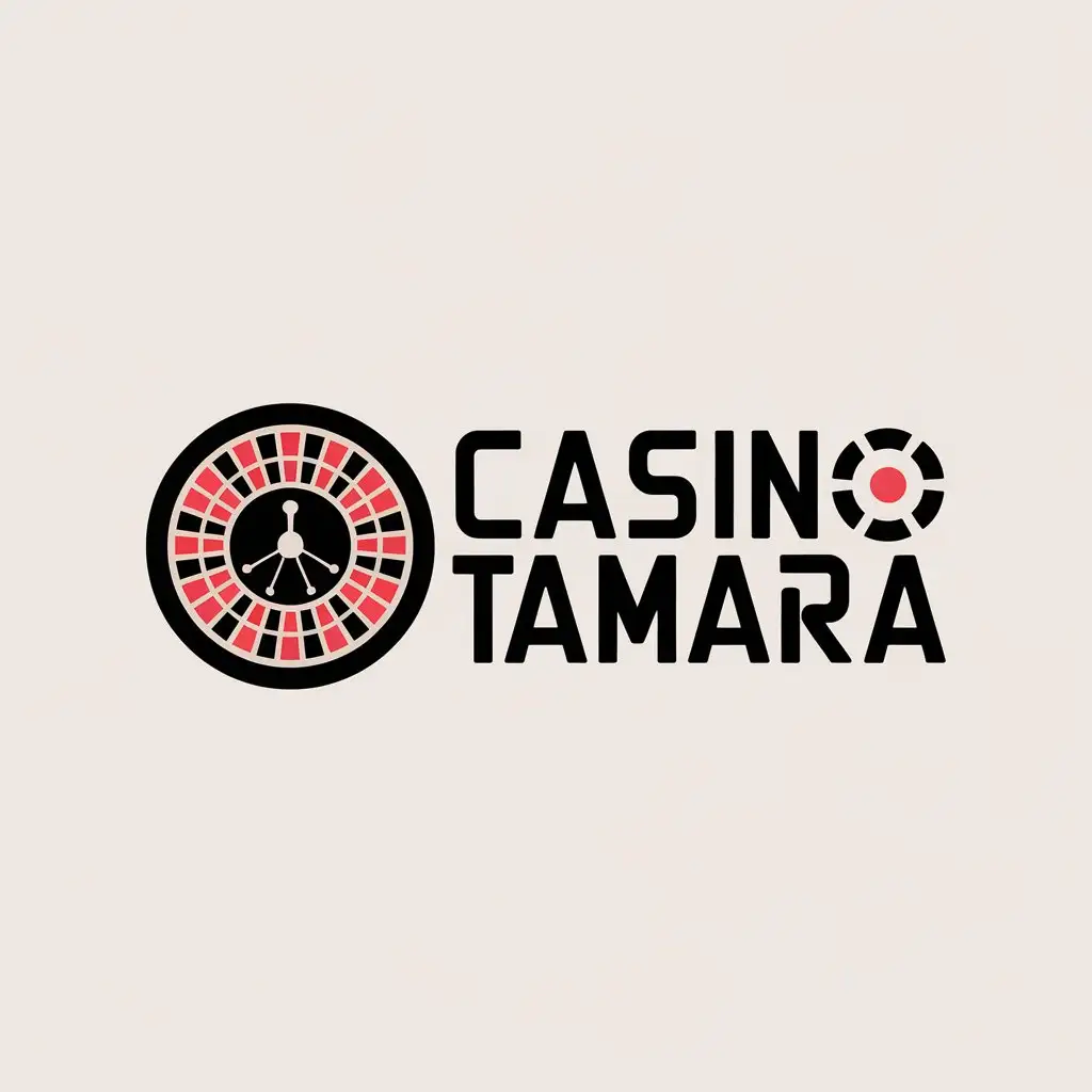 LOGO Design for Casinotamara Modern Betting Website Logo with Red and Black