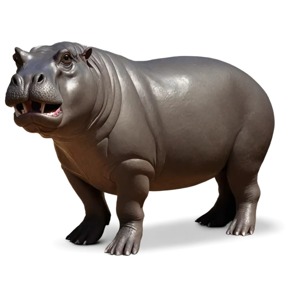 Realistic-Hippopotamus-PNG-Image-for-Versatile-Use