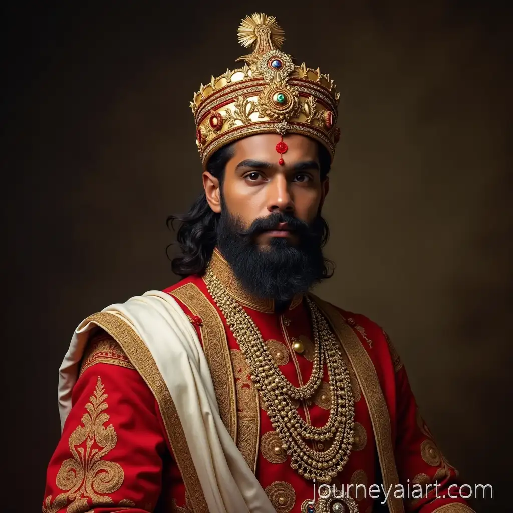 Portrait-of-an-Indian-King-in-Regal-Attire