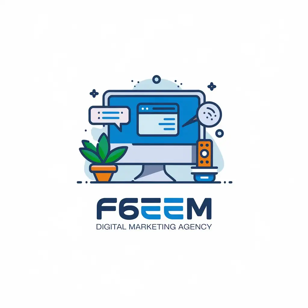 LOGO Design for F6eem Digital Marketing Agency with Modern and Sleek Style