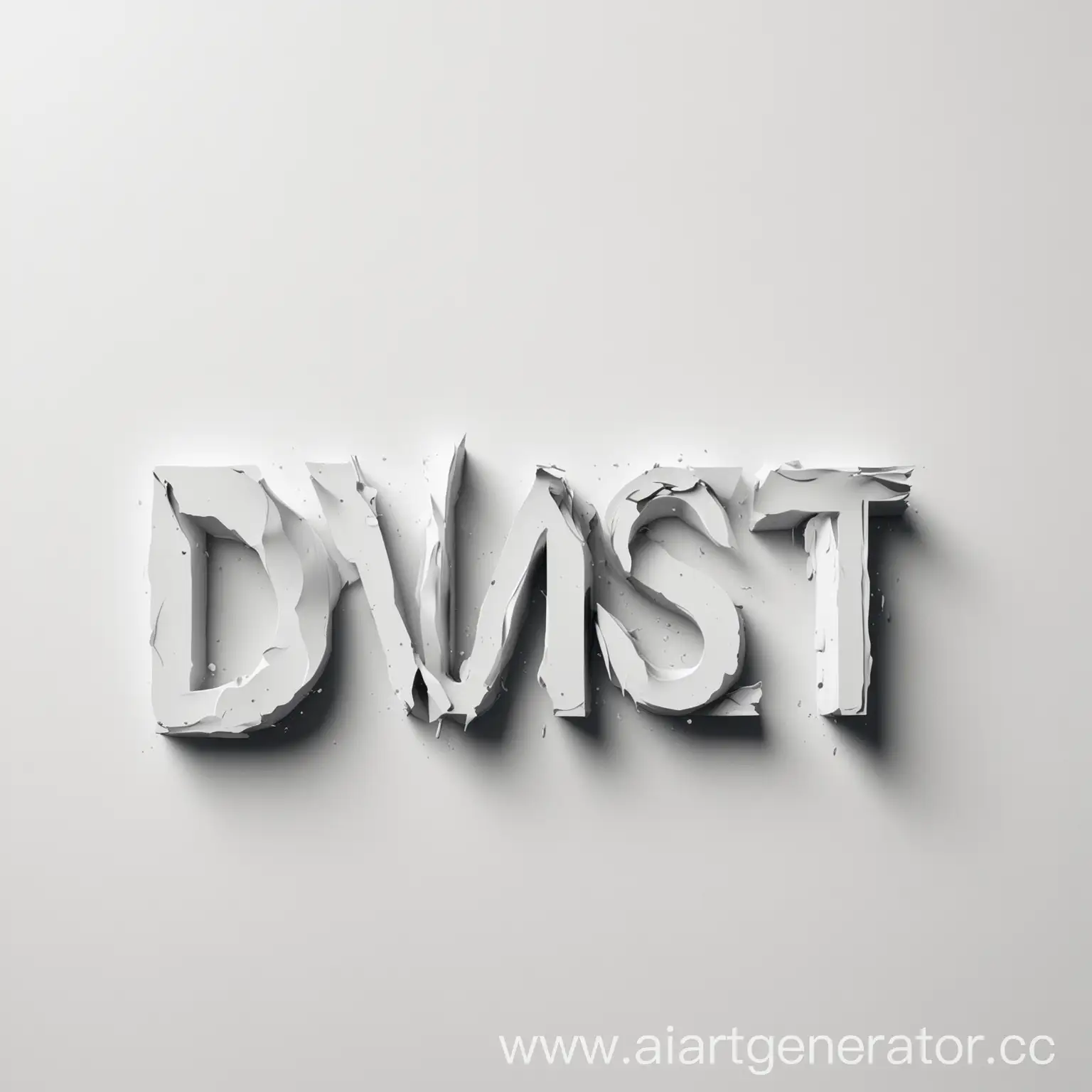 Abstract-DVRST-Lettering-on-White-Background