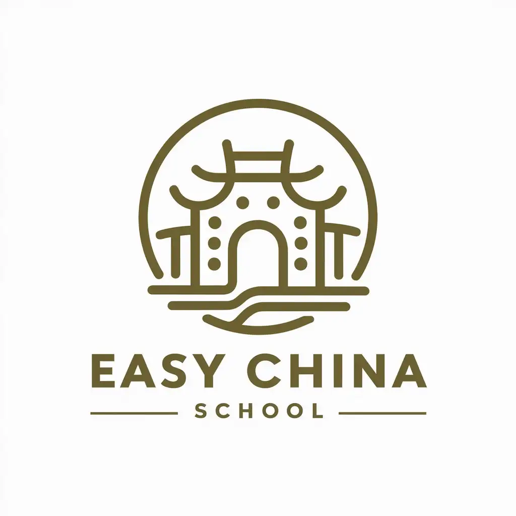 LOGO-Design-For-Easy-China-School-Vector-Design-with-China-Training-and-Futura-Theme