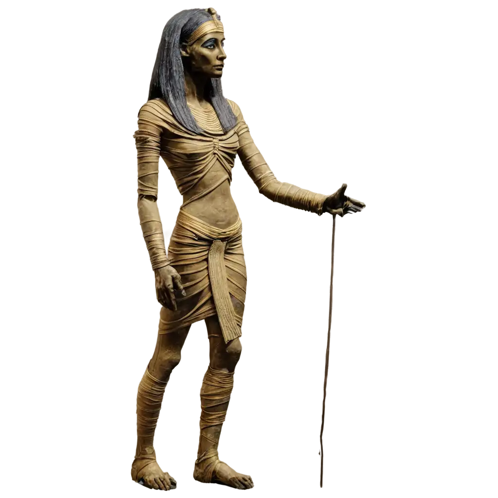 Egyptian mummy standing