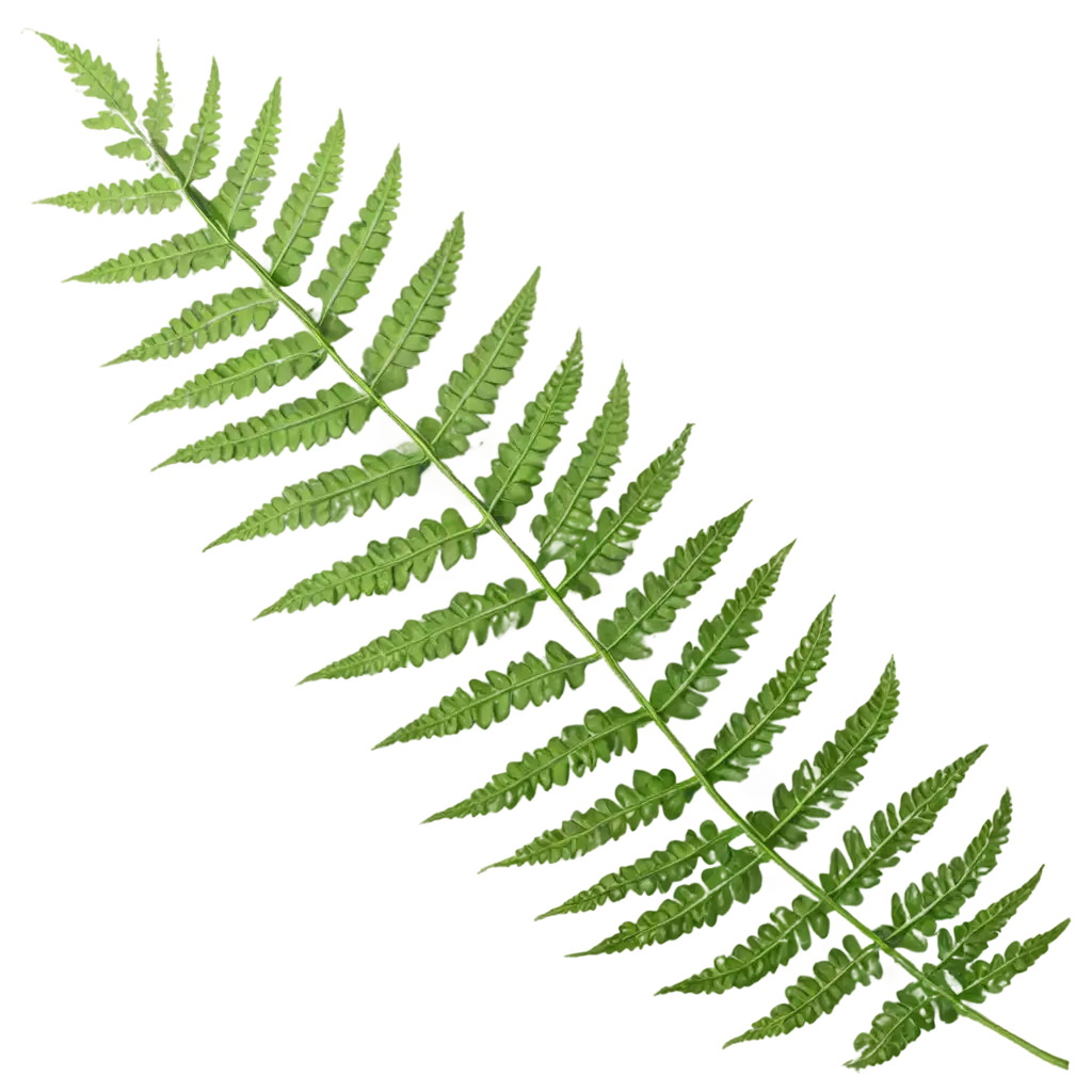 lush fern leaf dark green color