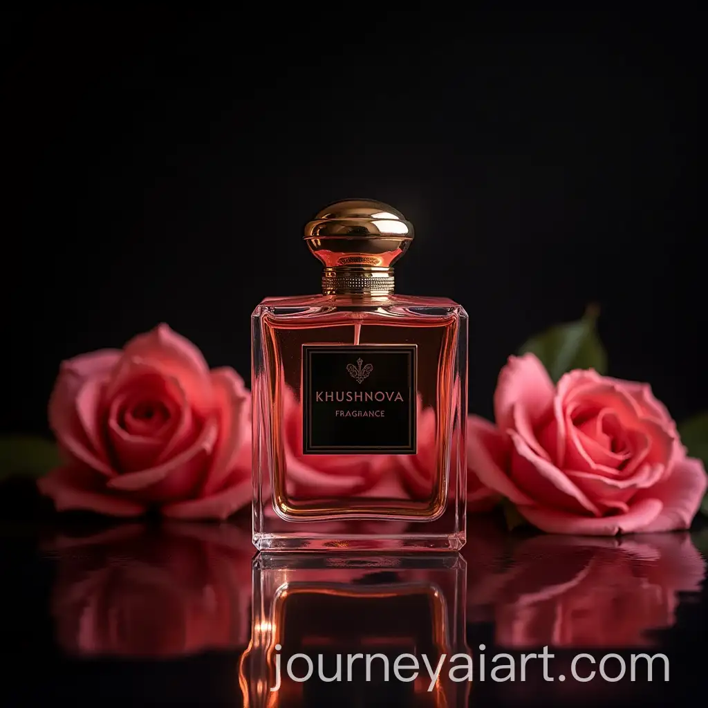 Luxury-Khushnova-PerfumeAI-Image-Prompt-Expansion-Bottle-Surrounded-by-Dark-Floral-Elegance