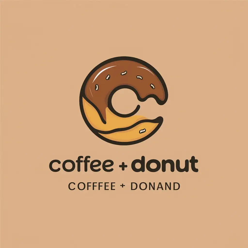 LOGO Design for Coffee Donut Brand Modern and Vibrant with Global Appeal