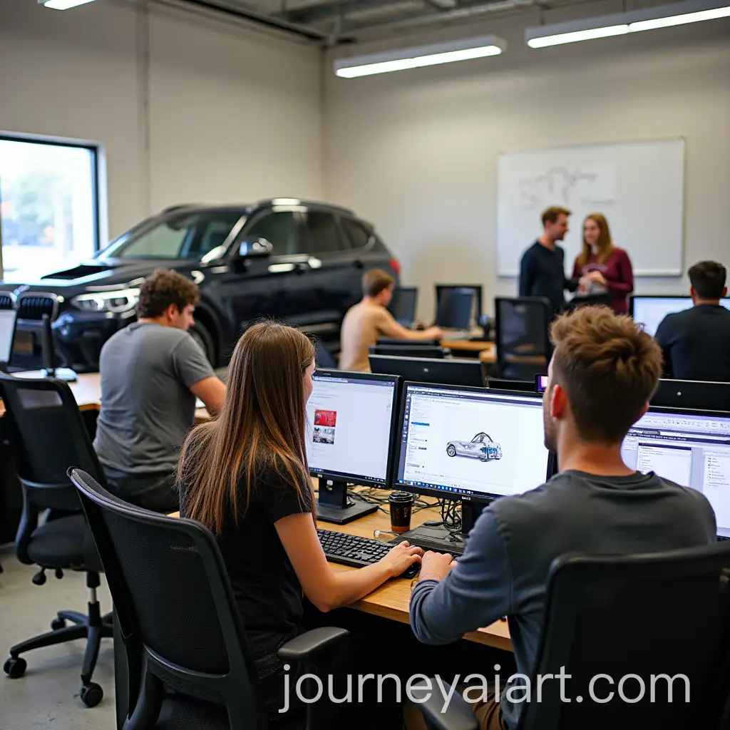 Team-Collaborating-on-Car-Wrapping-and-Graphic-Design-in-a-Creative-Workspace