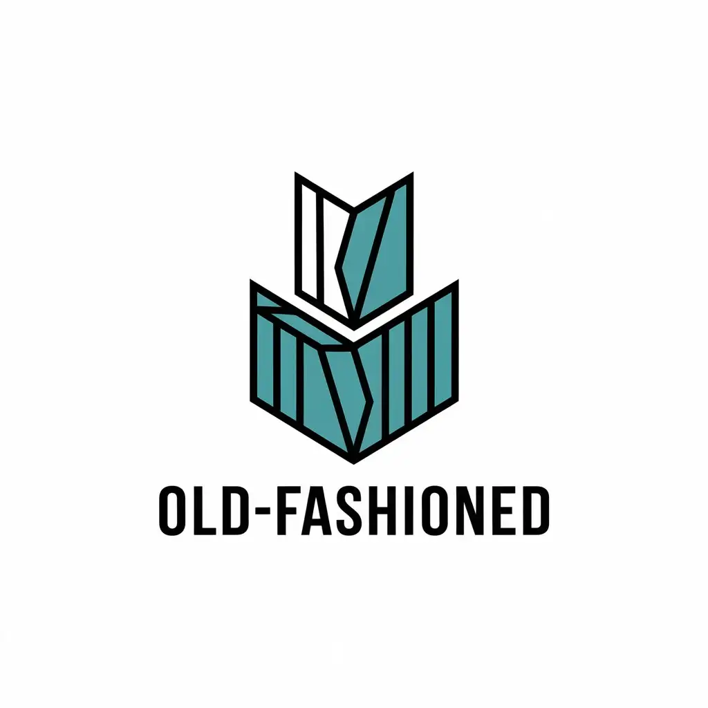 a vector logo design,with the text "old-fashioned", main symbol:geometric shapes,Moderate,clear background