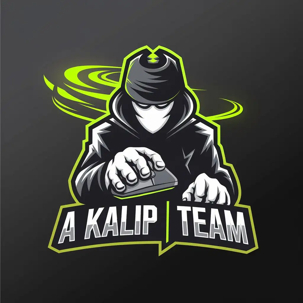 LOGO Design for A KALIP TEAM Cyber Security Hacker and Cyber Attack Theme with Aura and Modern Design