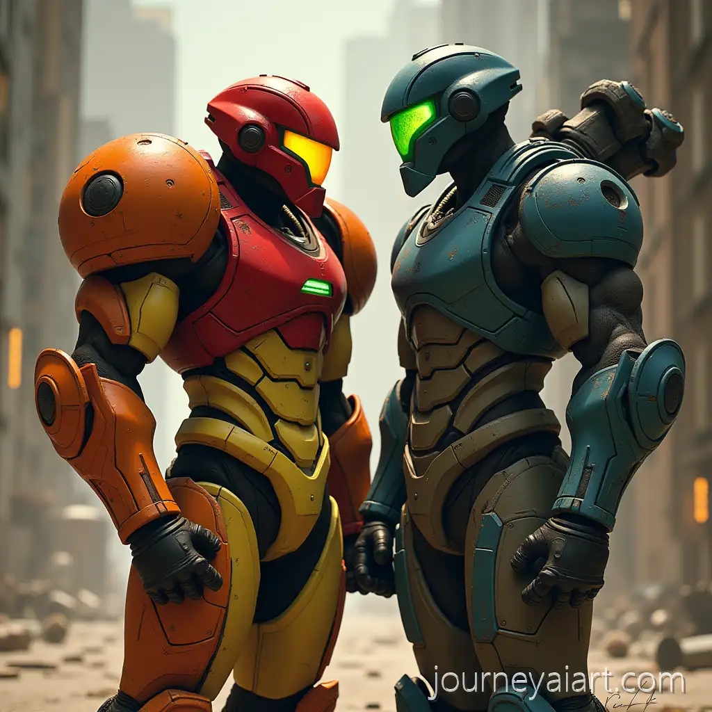 Samus-and-Kratos-Playing-Nintendo-in-a-Gaming-Showdown