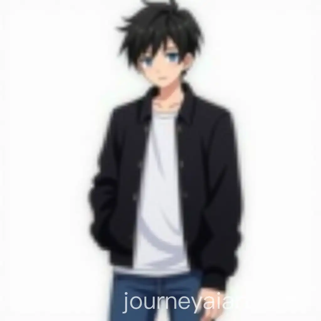 AnimeAI-Art-Prompt-Expansion-Young-Man-with-Black-Hair-and-Blue-Eyes-in-Casual-Outfit