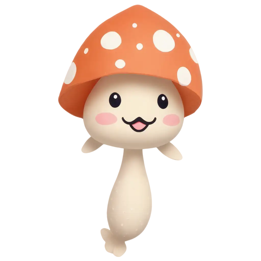 Kawaii-Fish-with-Mushroom-Hat-PNG-Adorable-Character-Design-for-Digital-Art