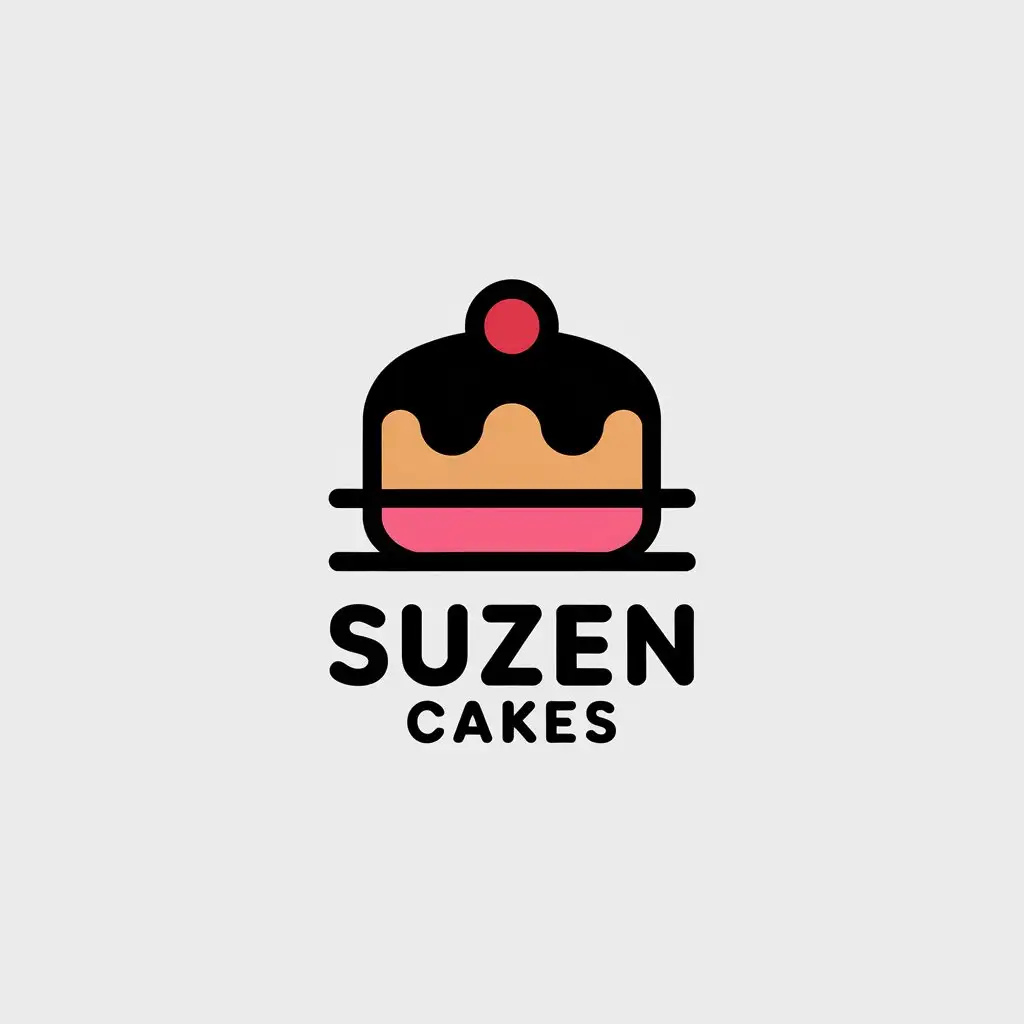 LOGO-Design-for-Suzen-Cakes-Elegant-Cake-Symbol-on-Clear-Background