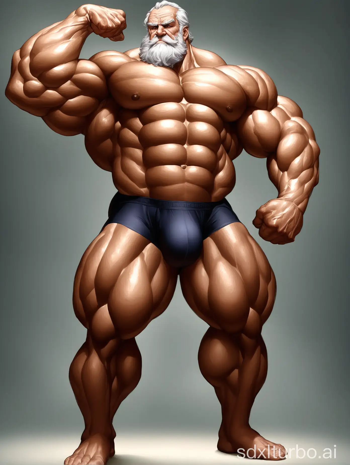 Imposing-Elderly-Giant-with-Muscular-Build-Showcasing-Strength