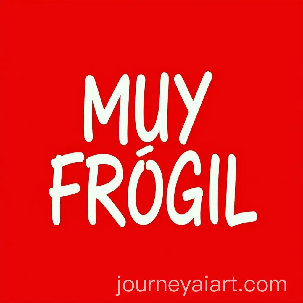 Warning-Sign-with-Bold-MUY-FRGIL-Text-on-Red-Background