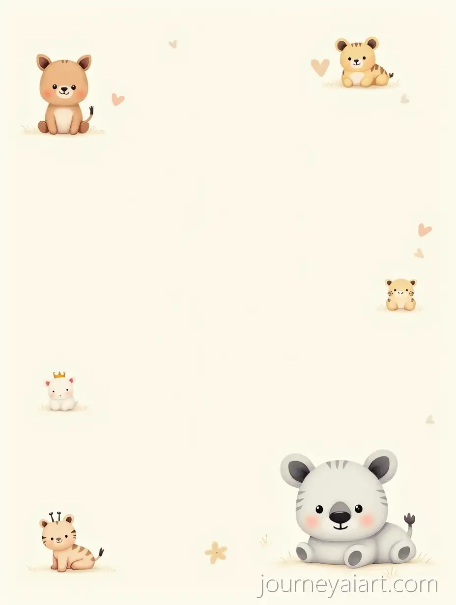 15-Cute-Safari-Animals-in-Japandi-Style-Pastel-Illustration