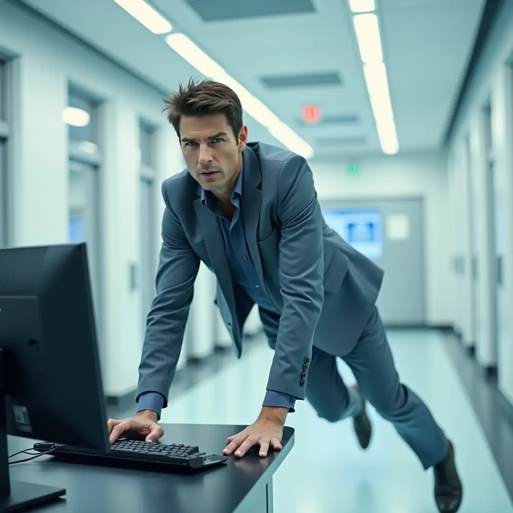 Tom-Cruise-as-Ethan-Hunt-in-Mission-Impossible-2-Suspended-in-MidAir-Working-on-a-Computer