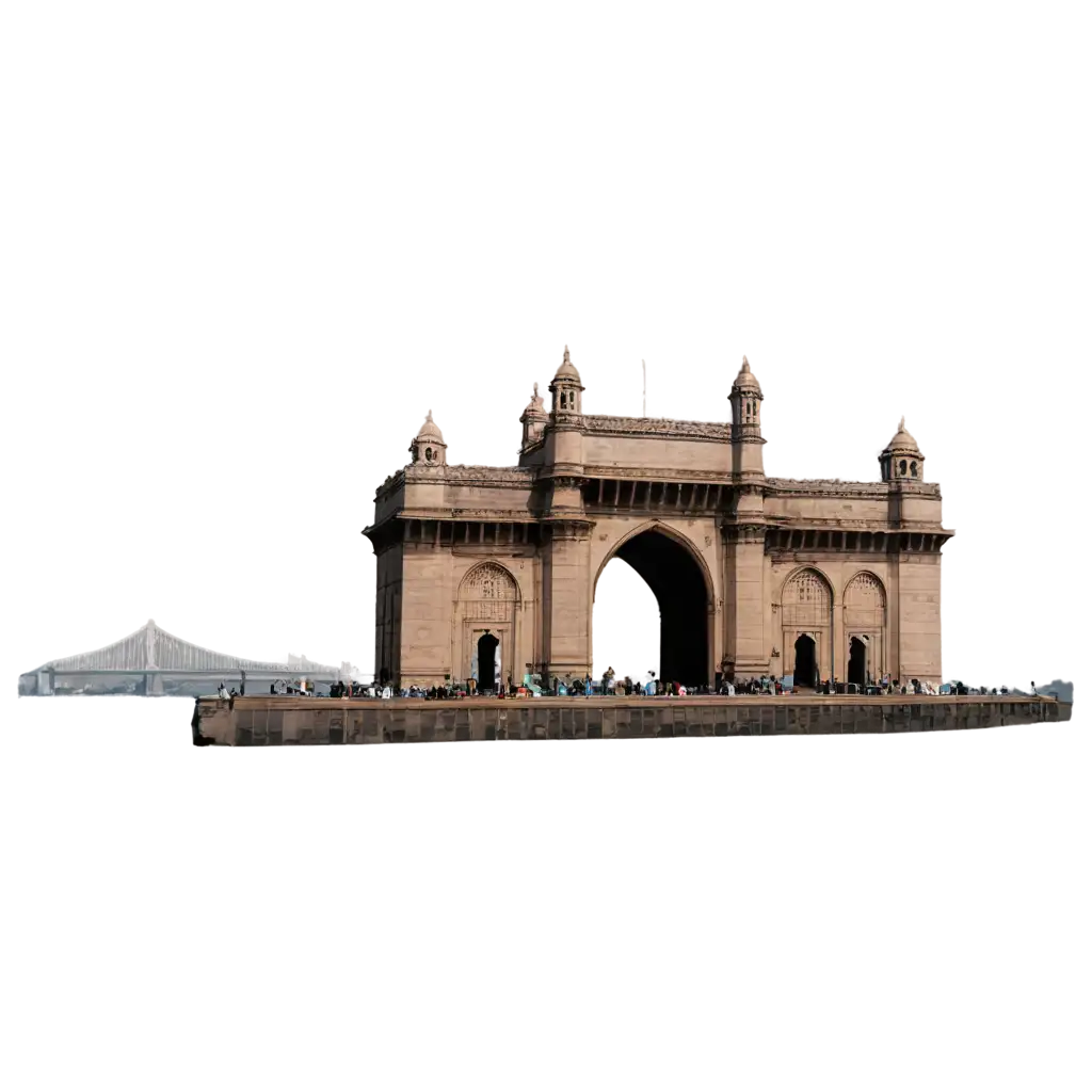 Gateway-of-India-PNG-Image-HighQuality-Transparent-Image-for-Versatile-Use