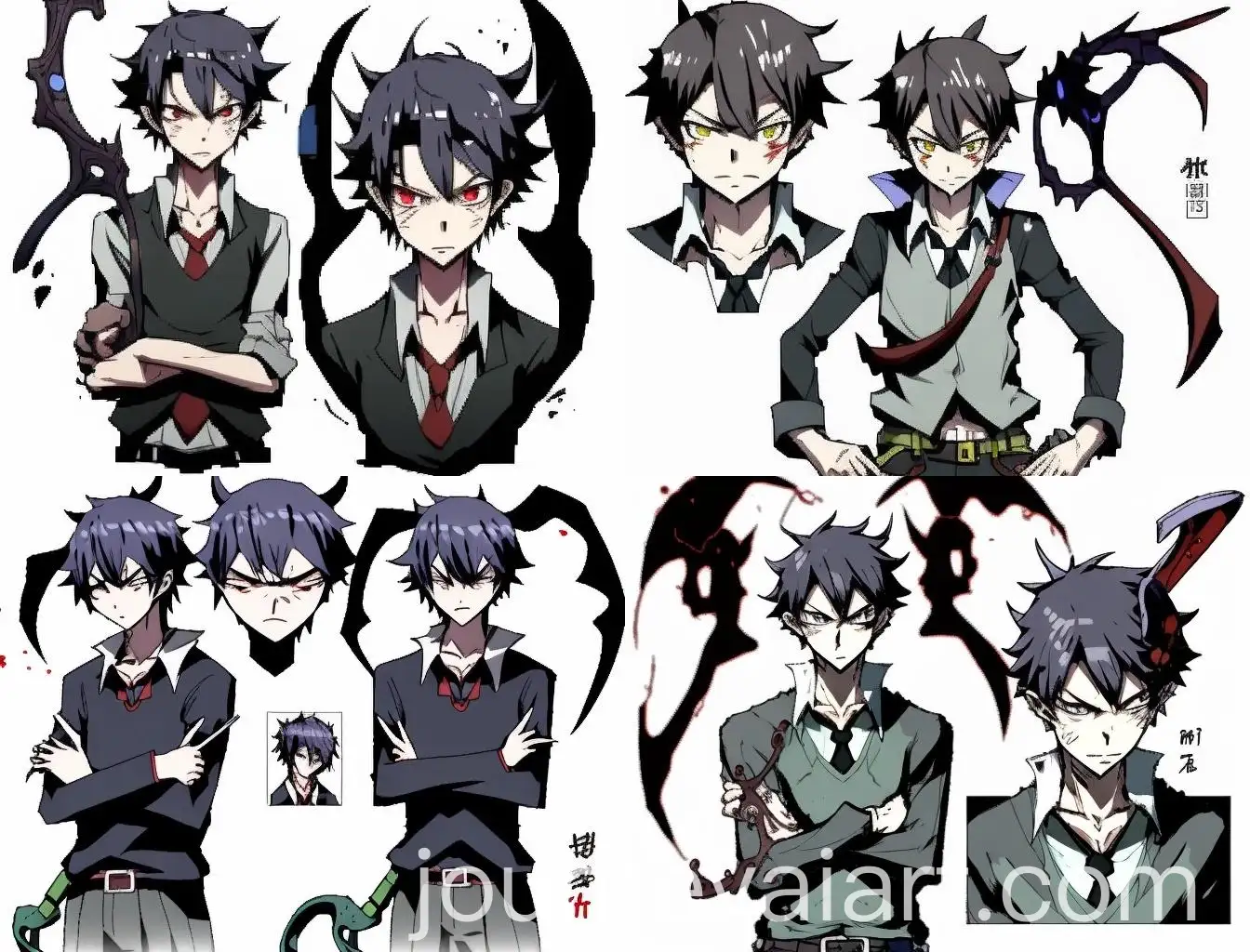 Teenage-Boys-Emotional-Struggle-Fatigue-and-Isolation-in-School-Uniform