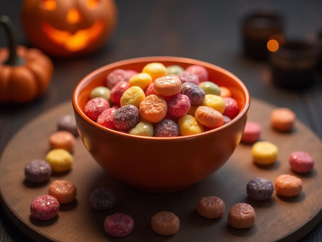 Halloween-Sweets-Bowl-Wallpaper-Festive-Treats-in-a-Hauntingly-Delicious-Display