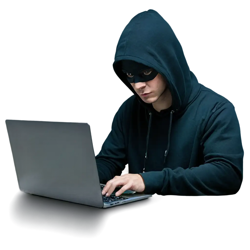 Hacker-Working-on-Laptop-HighQuality-PNG-Image-for-Digital-Projects