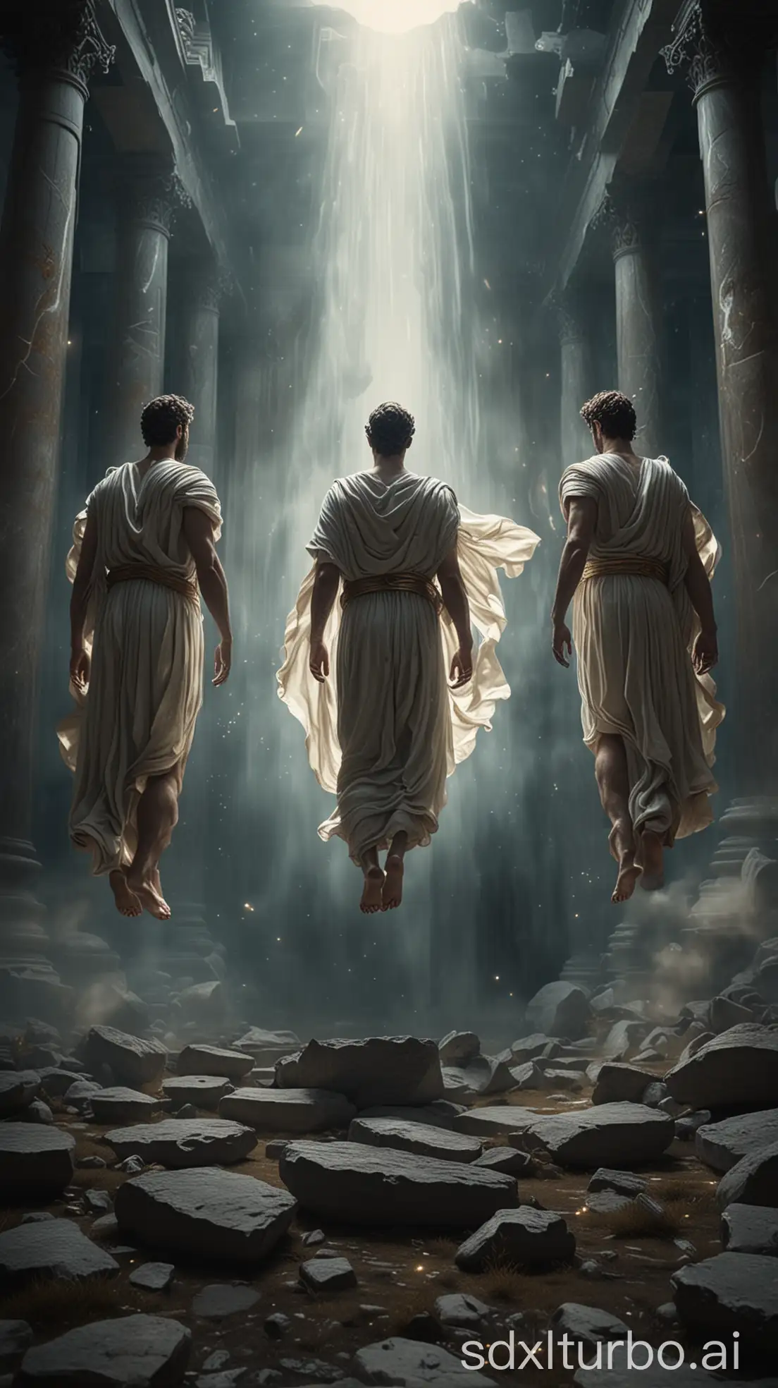 Greek-Gods-Levitating-in-Ethereal-Atmosphere-with-Mystical-Aura