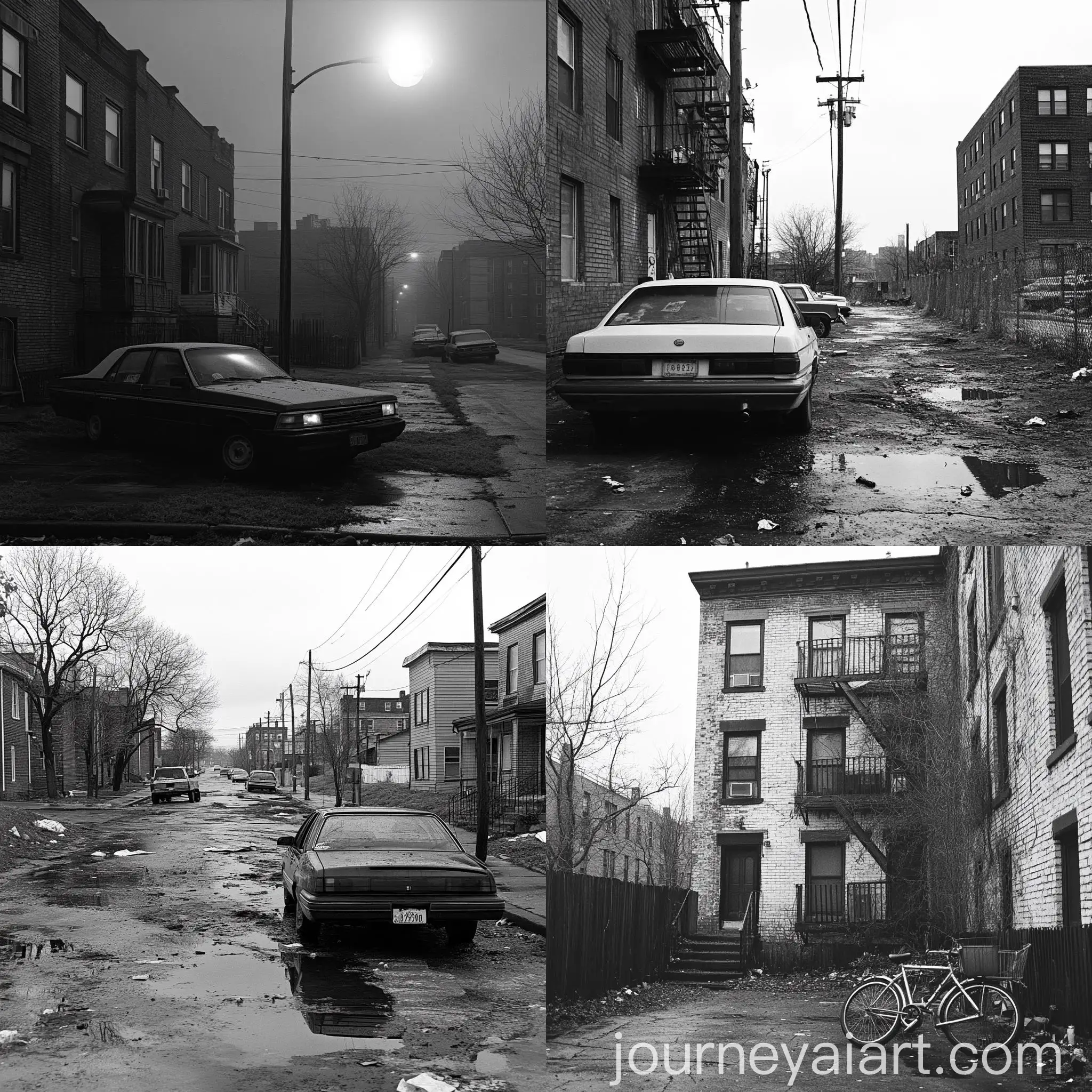 Gritty-90s-Urban-Neighborhood-in-Black-and-White