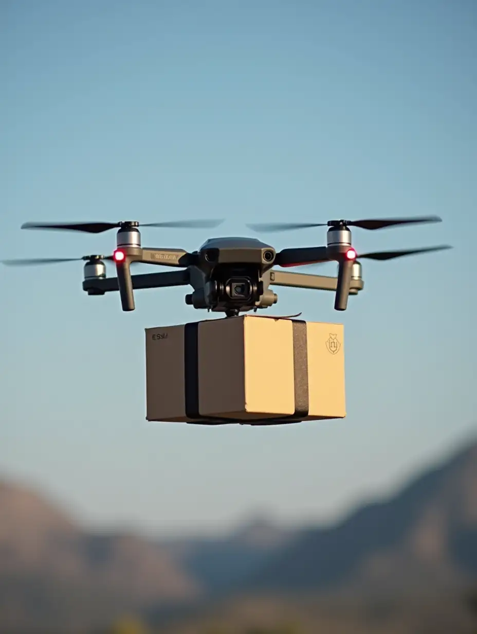 Shipment delivery using a drone named PT Blessing logistik international